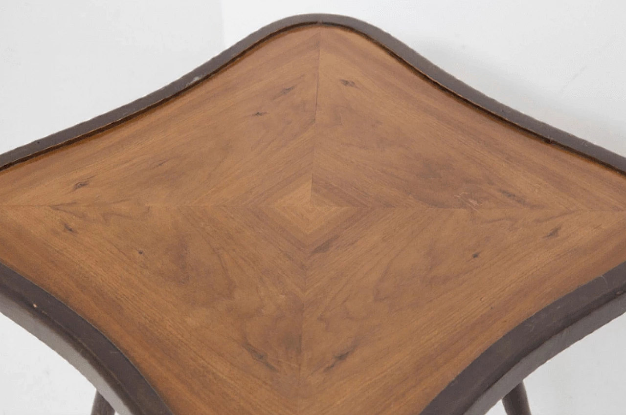 Two-tone wood coffee table by Paolo Buffa, 1950s 5