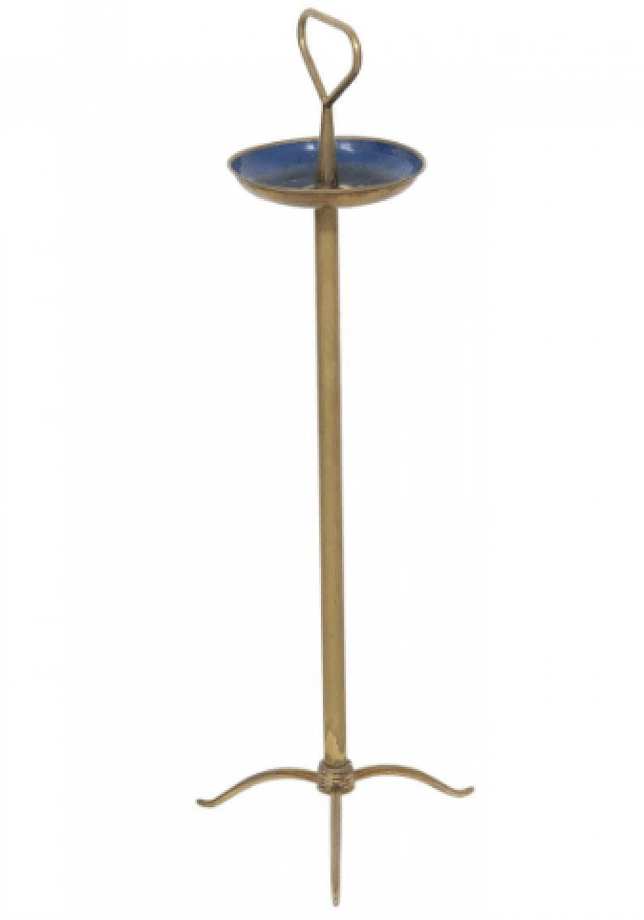 Brass standing ashtray attributed to Osvaldo Borsani, 1950s 1