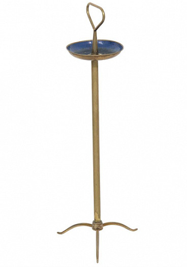 Brass standing ashtray attributed to Osvaldo Borsani, 1950s