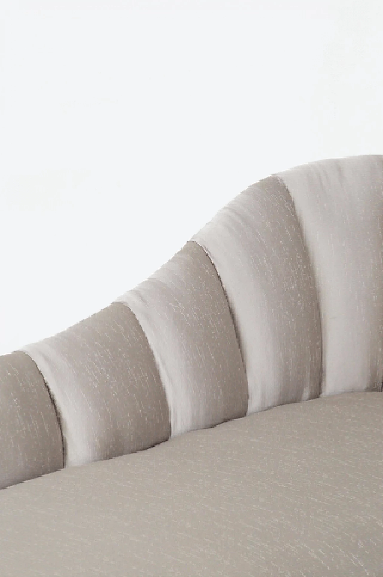 Dormeuse in satin grigio attribuita a Gio Ponti, anni '50 3