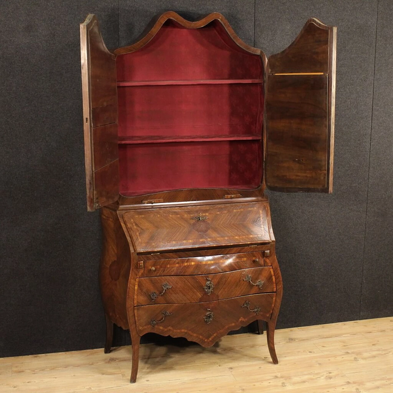 Genoese inlaid wood trumeau 8