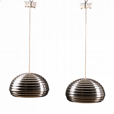 Pair of Splugen Brau lamps by the Castiglioni brothers for Flos, 1970s