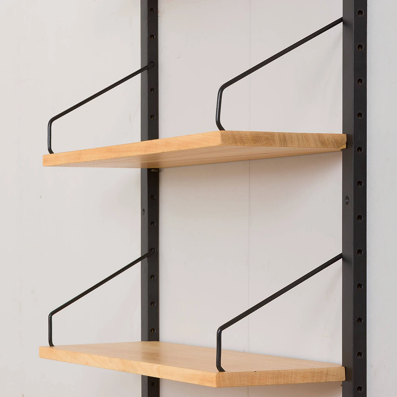 Birch hanging bookcase in the style of Poul Cadovius, 1960s 8