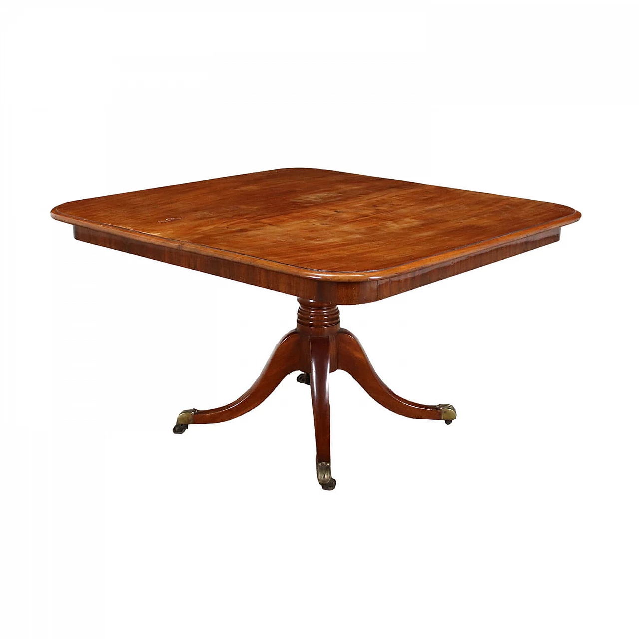 Tavolo inglese vittoriano in mogano, fine '800 1