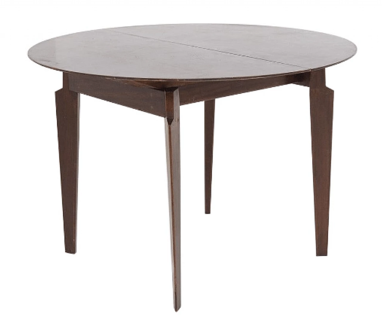 Tavolo rotondo in legno di Edmondo Palutari per Dassi, anni '50 1