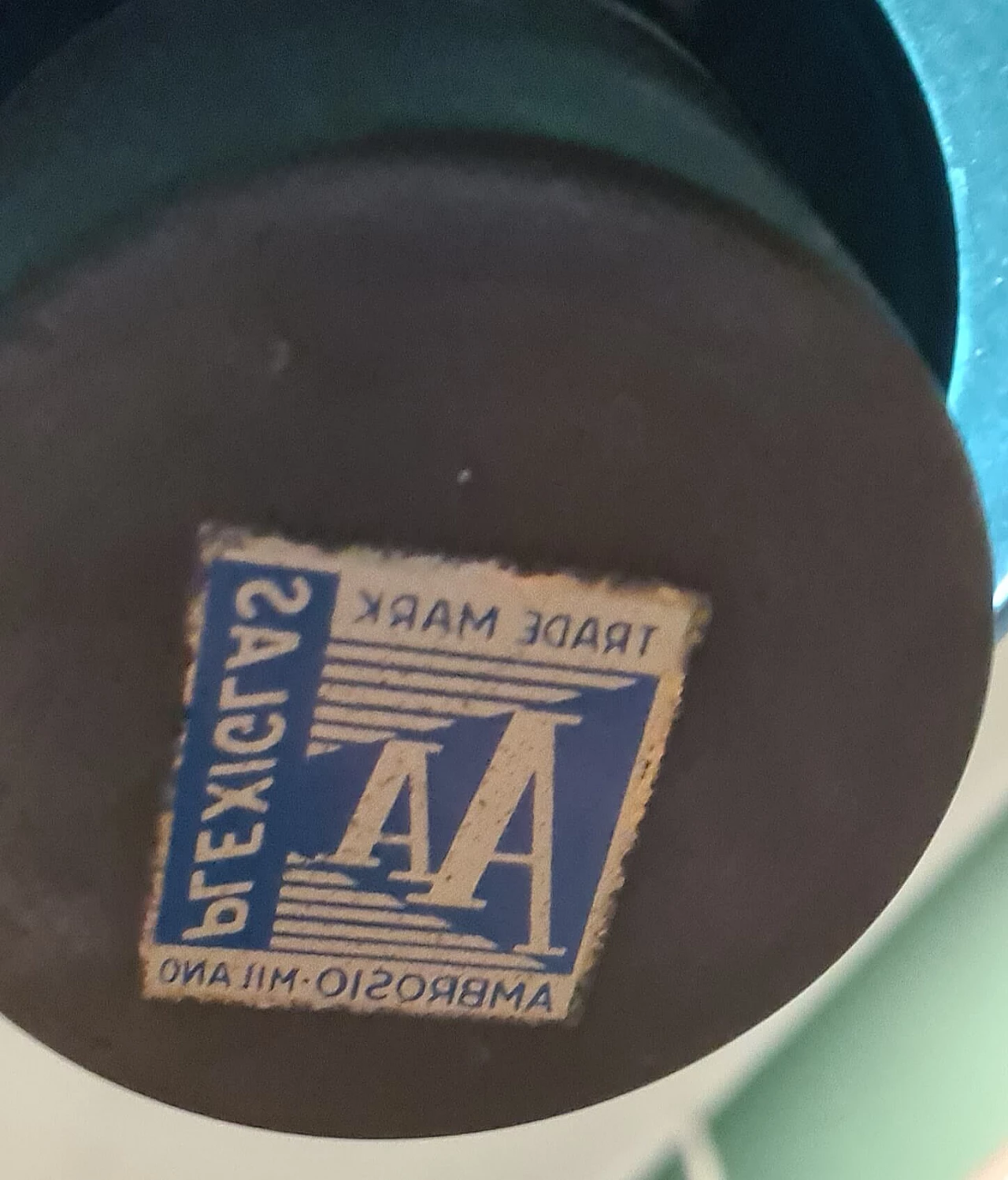 Plexiglass magazine rack with metal ashtray by Ambrosio, 1980s 9