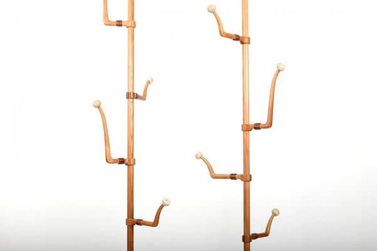 Pair of sculptural coat hangers by Harbo Silver Stone, 1950s 2
