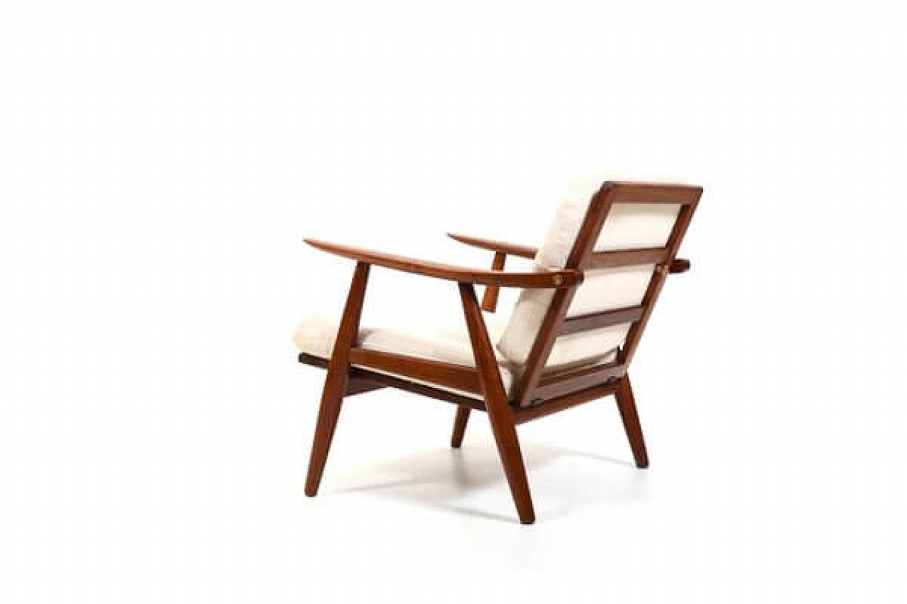 Poltrona GE-270 in teak di Hans J. Wegner per Getama, anni '50 5