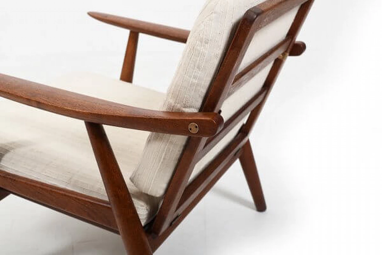 Poltrona GE-270 in teak di Hans J. Wegner per Getama, anni '50 6