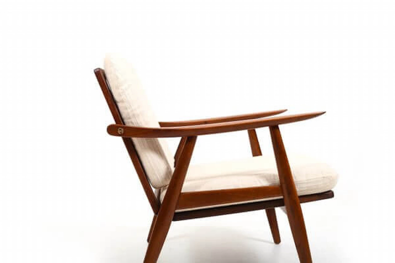 Poltrona GE-270 in teak di Hans J. Wegner per Getama, anni '50 8