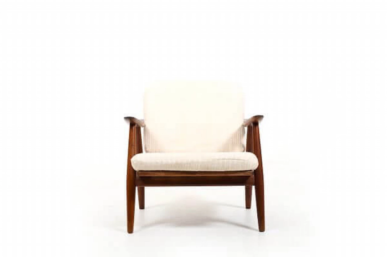 Poltrona GE-270 in teak di Hans J. Wegner per Getama, anni '50 9