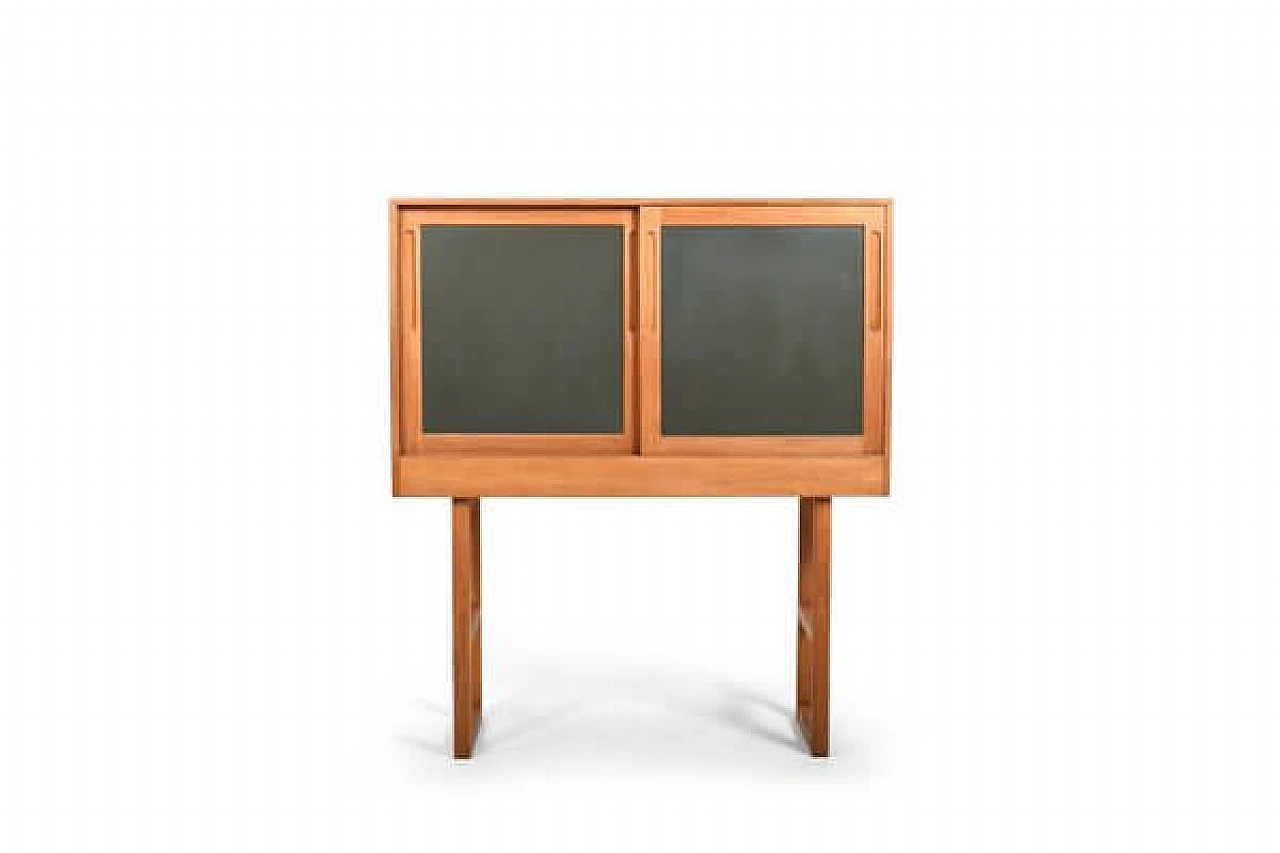 Danish oak and formica cabinet, 1960s 2