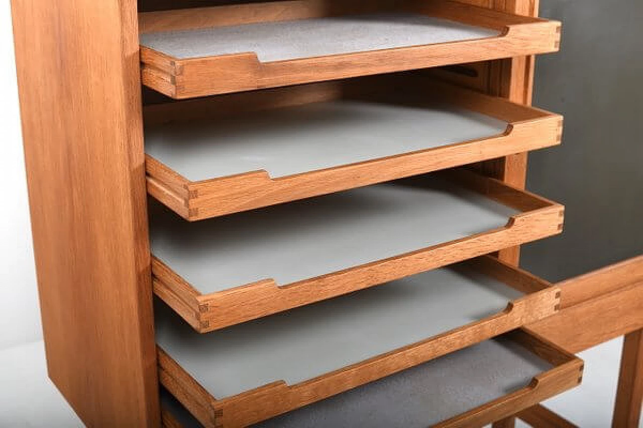 Danish oak and formica cabinet, 1960s 4