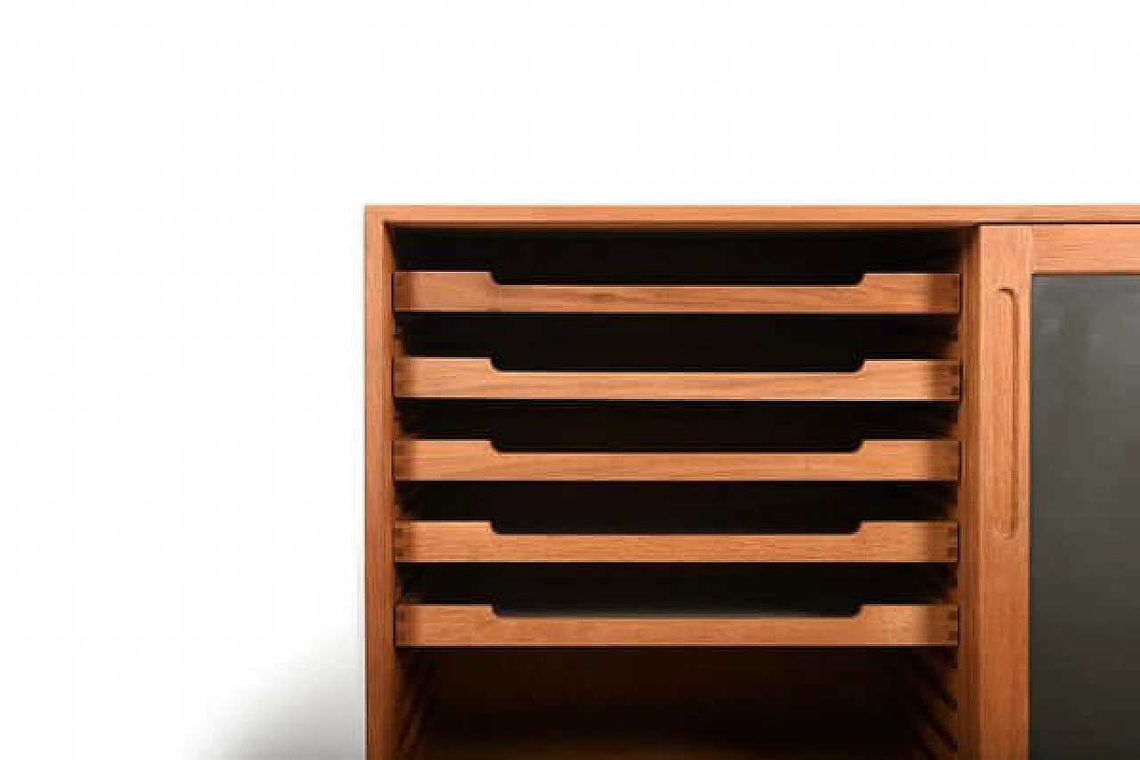 Danish oak and formica cabinet, 1960s 5