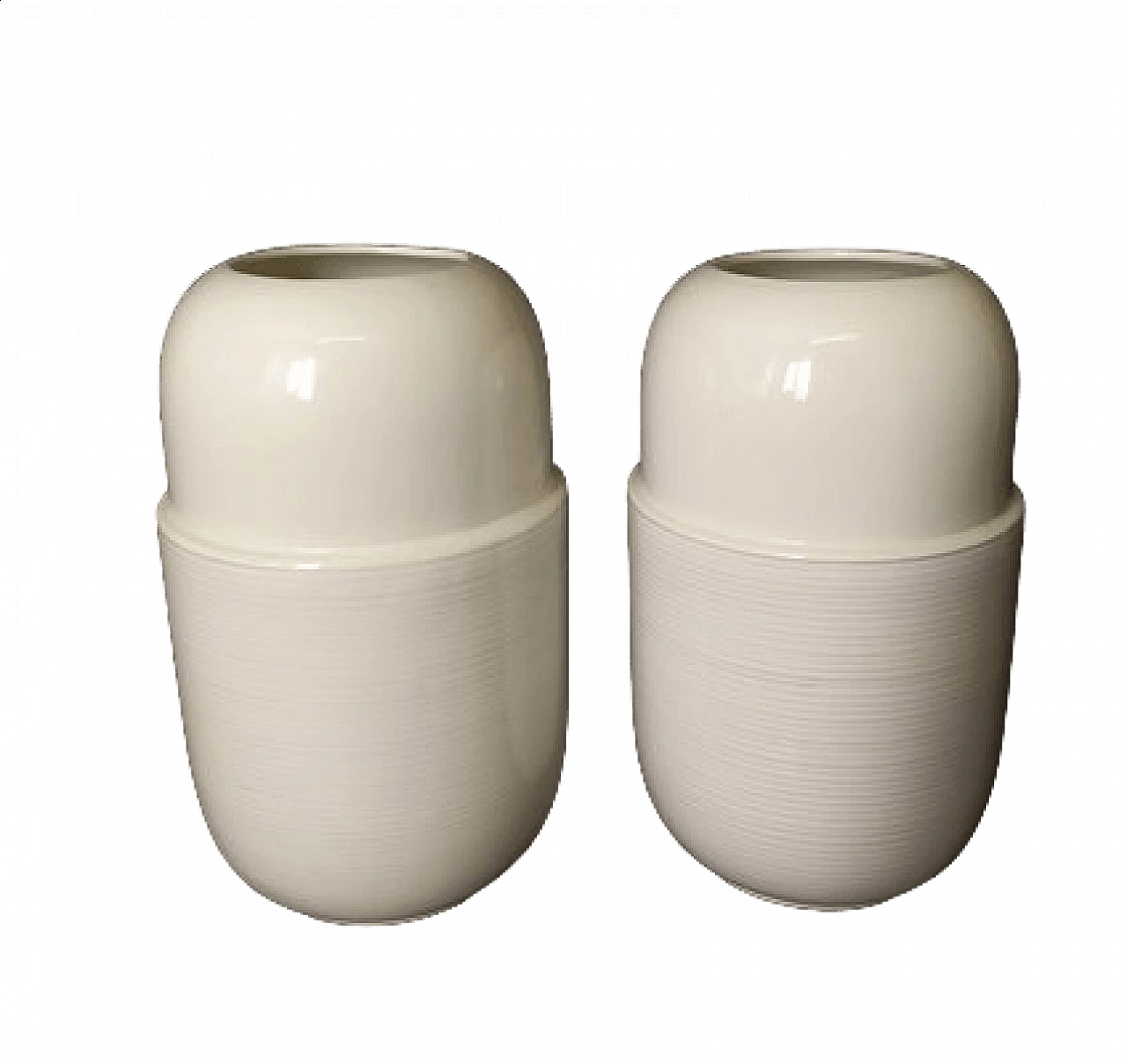 Coppia di vasi in ceramica di Cleto Munari, anni '90 8