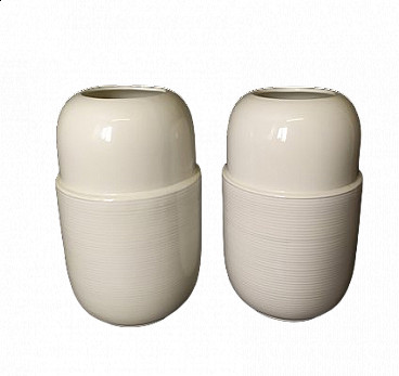 Coppia di vasi in ceramica di Cleto Munari, anni '90