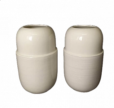 Pair of ceramic vases by Cleto Munari, 1990s