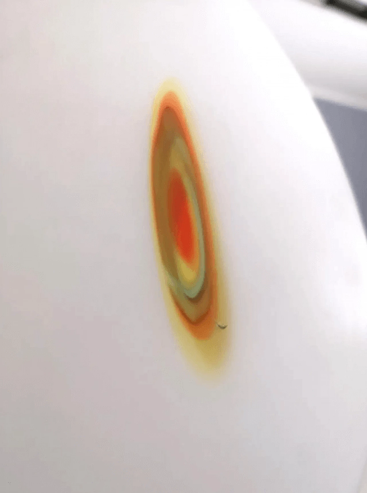 Stained and blown glass chandelier with orange murrine, 1950s 6