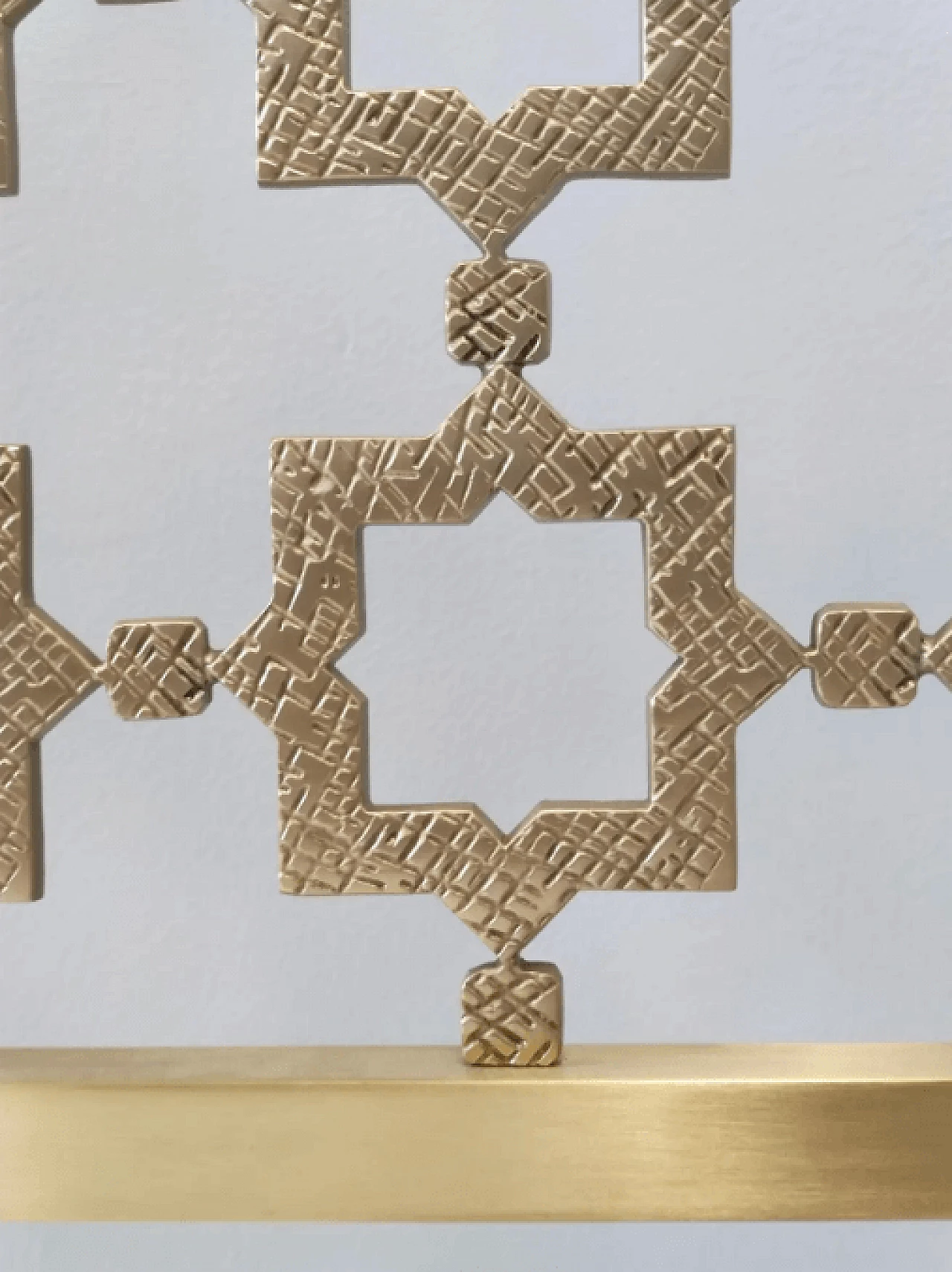 Letto singolo scultoreo in ottone di Luciano Frigerio, anni '70 7