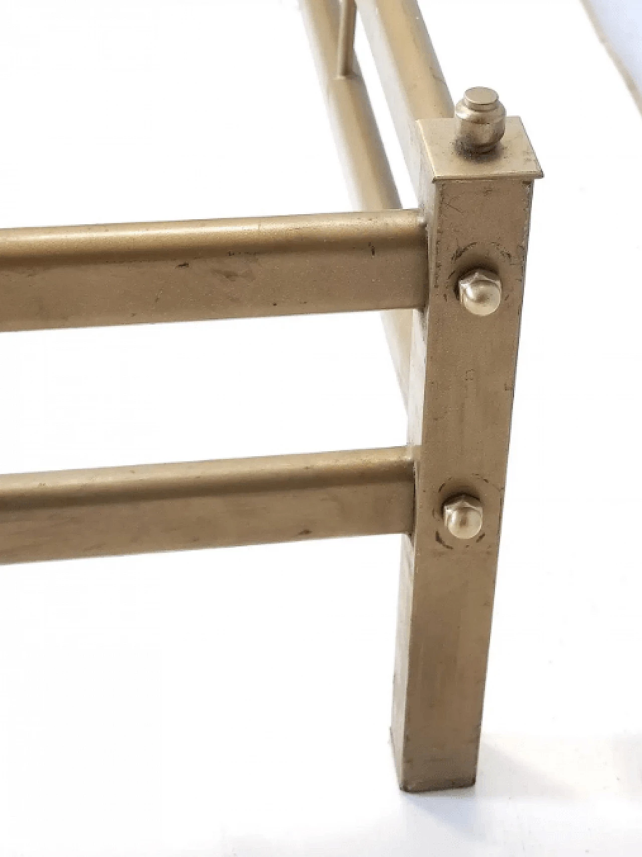 Letto singolo scultoreo in ottone di Luciano Frigerio, anni '70 8