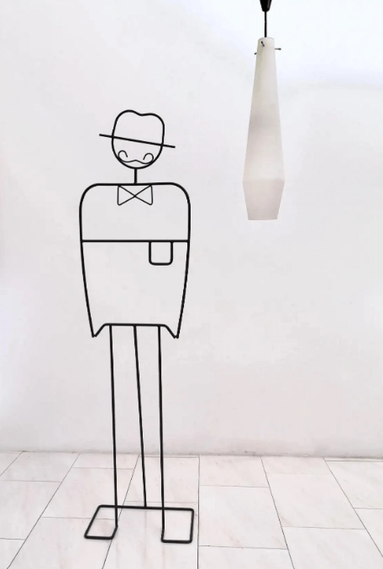 Glass and brass chandelier by Stilnovo, 1950s 3