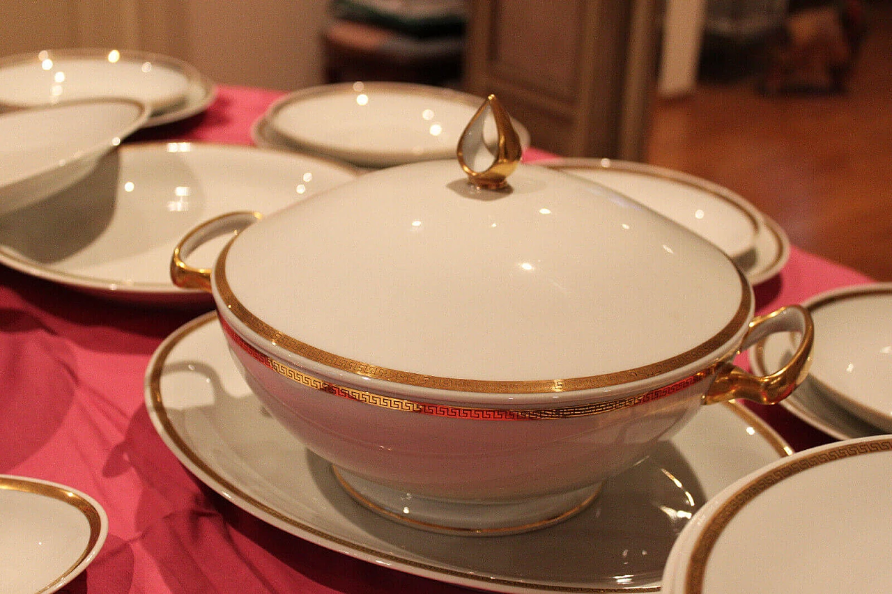 Servizio di piatti Limoges Porcelaine Charles, anni '30 1