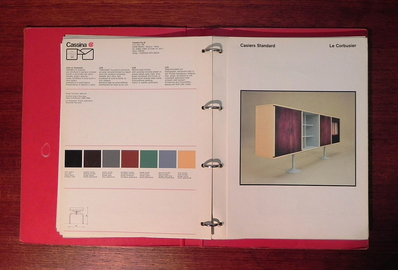 Cassina catalogue and cards, 1979 15