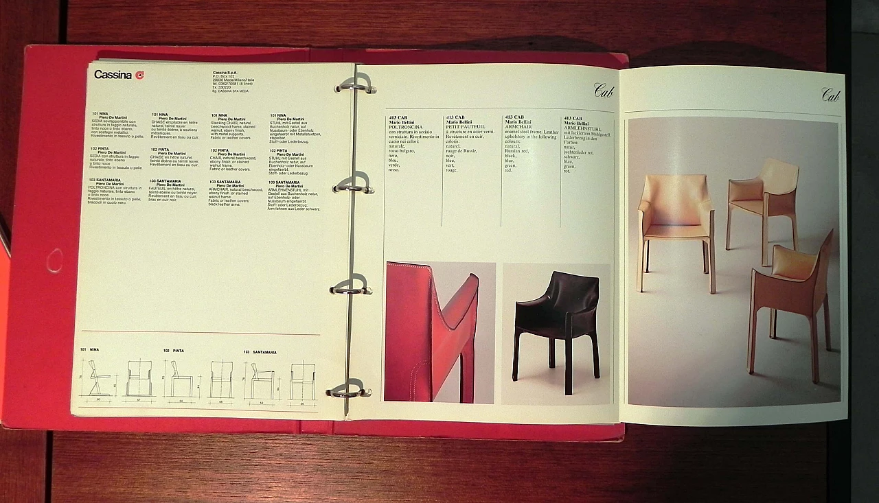 Cassina catalogue and cards, 1979 16
