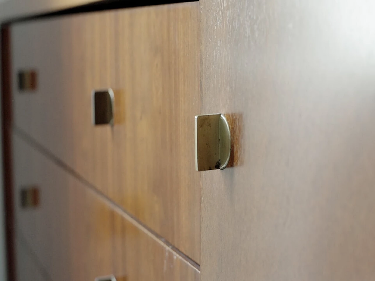Mahogany sideboard inlaid with brass by Pierre Balmain, 1980s 5