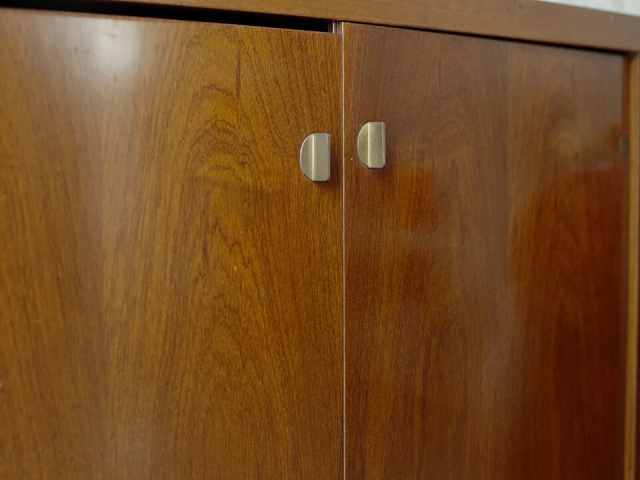 Mahogany sideboard inlaid with brass by Pierre Balmain, 1980s 8