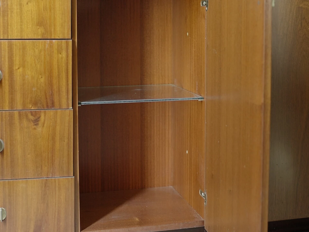 Mahogany sideboard inlaid with brass by Pierre Balmain, 1980s 11