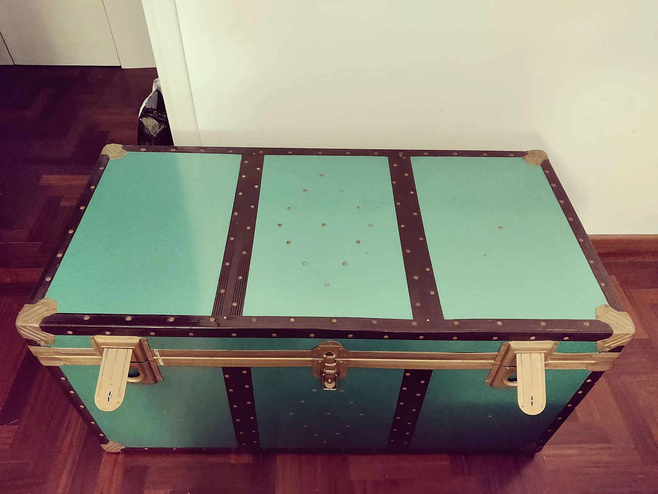 Baule in metallo a doppia chiusura, anni '70 6