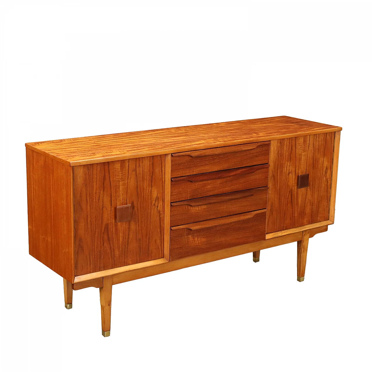 Teak veneer sideboard, 1960s 1
