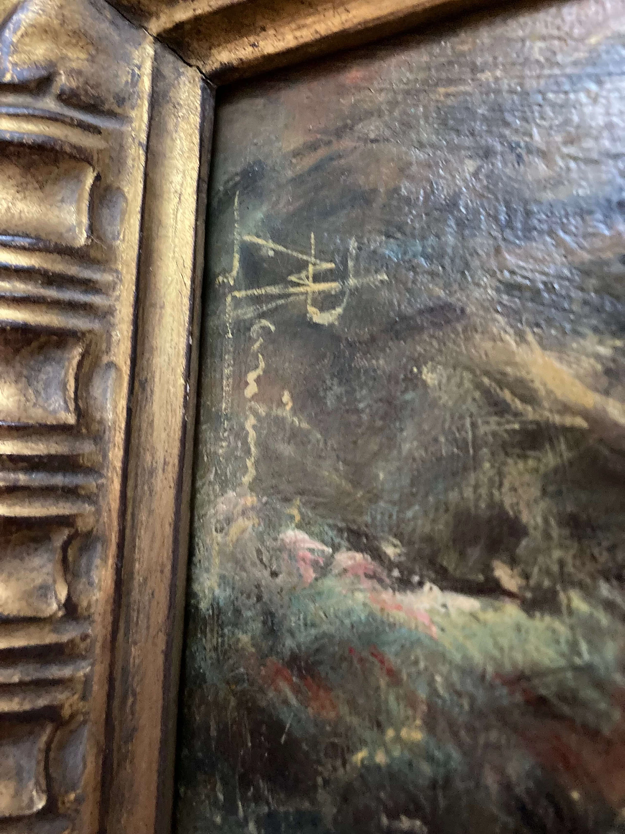 P. Mariani, dipinto a olio masonite, inizio '900 2