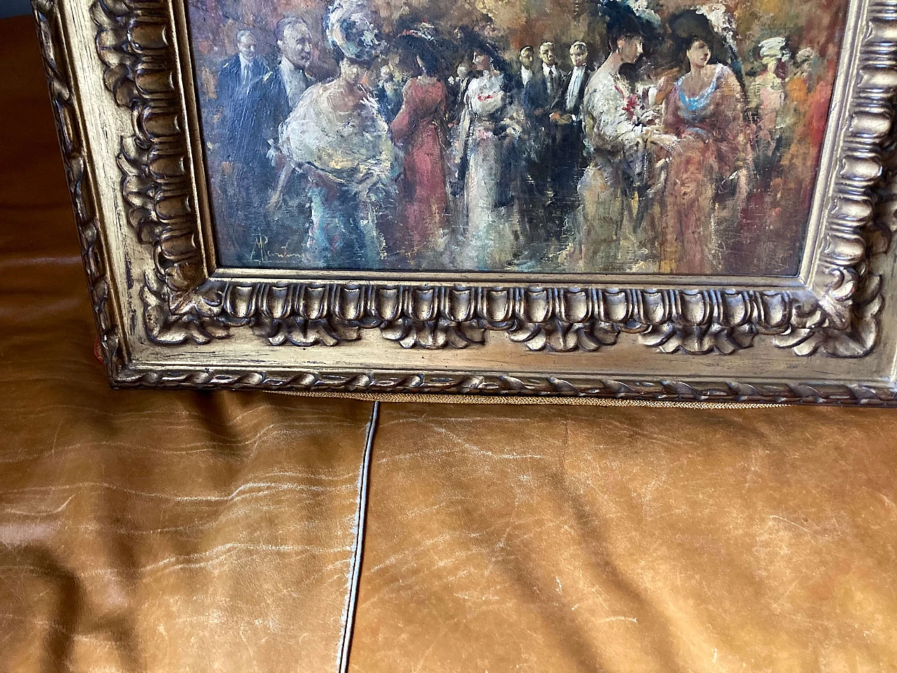 P. Mariani, dipinto a olio masonite, inizio '900 3