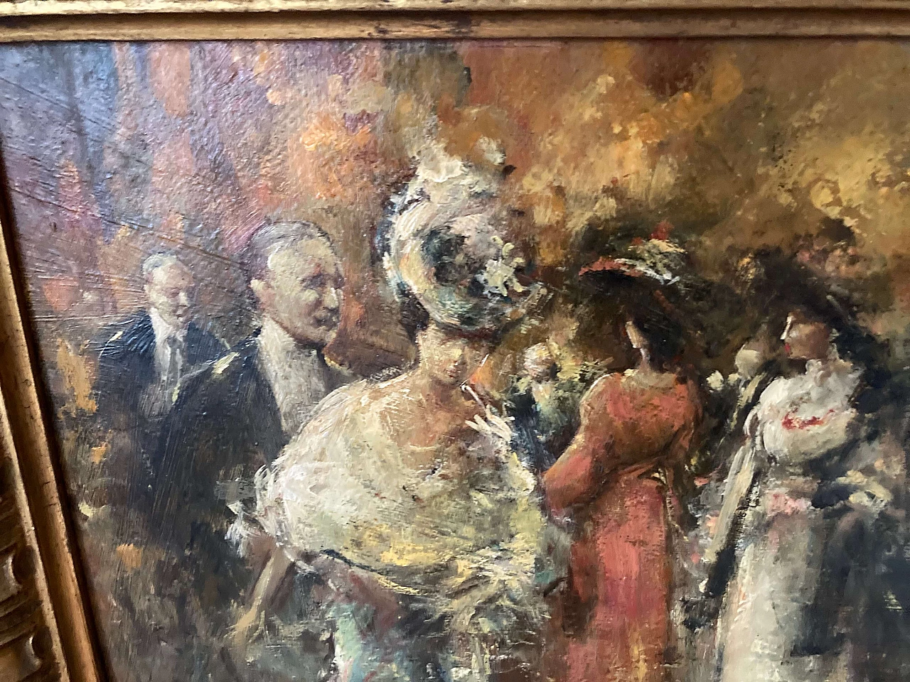 P. Mariani, dipinto a olio masonite, inizio '900 6