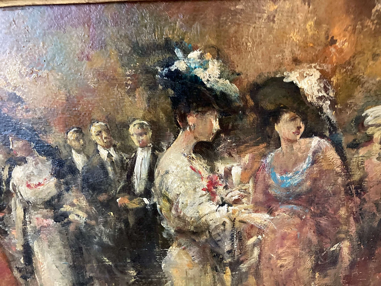 P. Mariani, dipinto a olio masonite, inizio '900 7