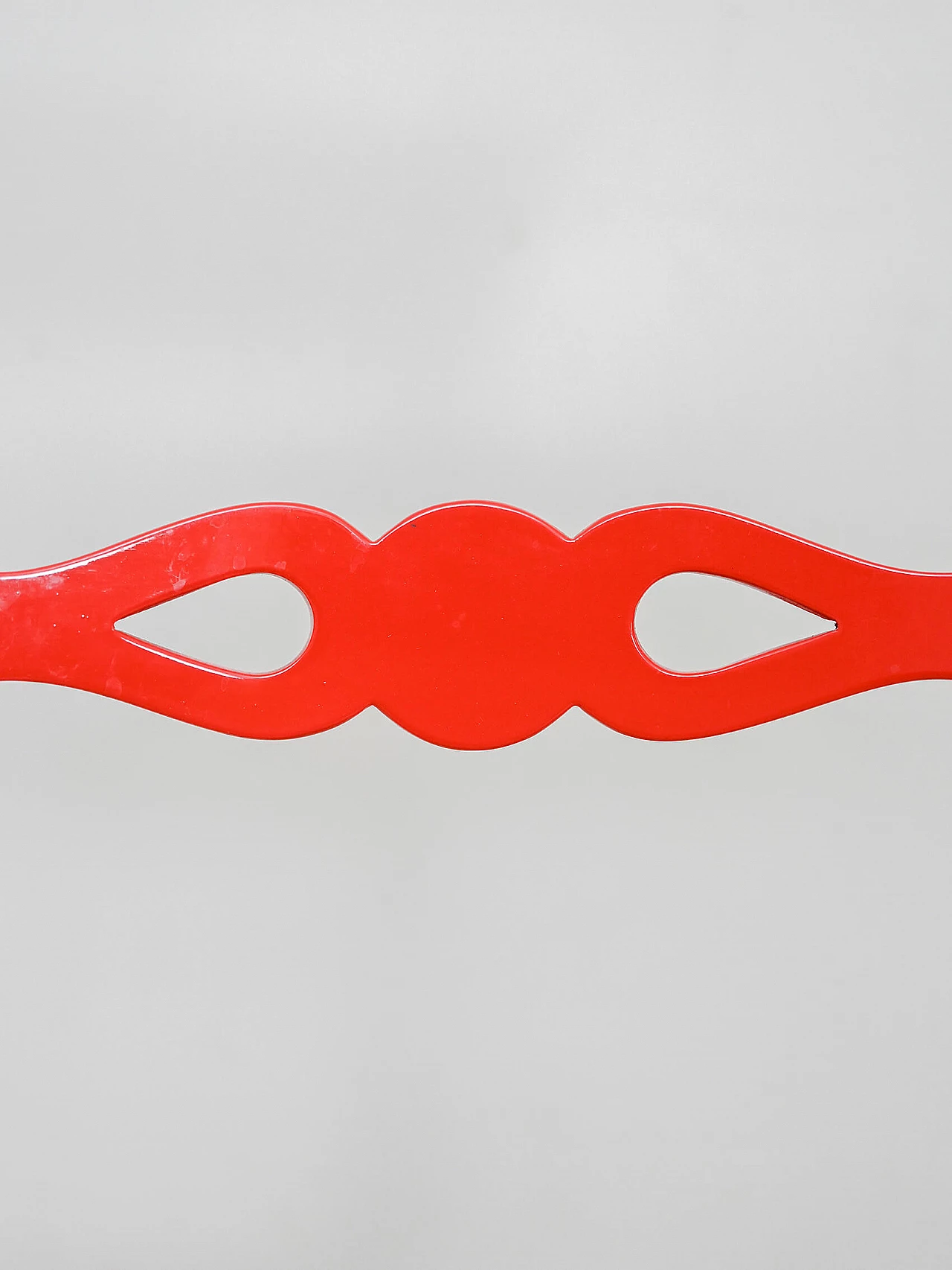 6 Chairs in red lacquered wood and Vienna straw, 1960s 10