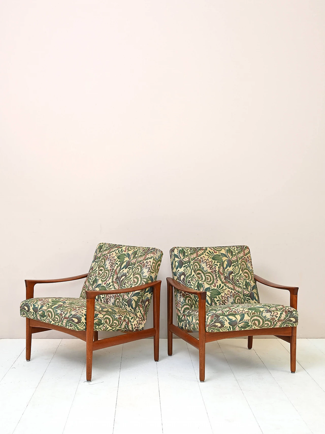 Pair of Oslo armchairs by Inge Andersson for Bröderna Andersson, 1960s 3