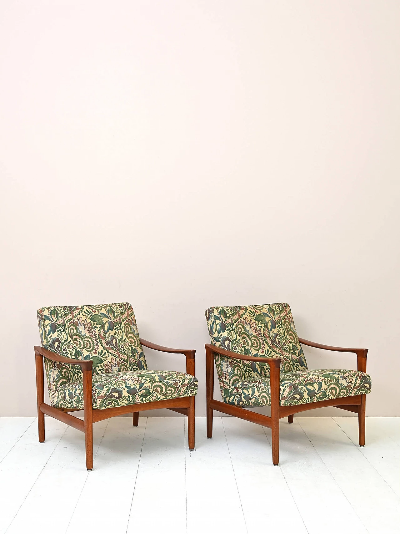 Pair of Oslo armchairs by Inge Andersson for Bröderna Andersson, 1960s 5