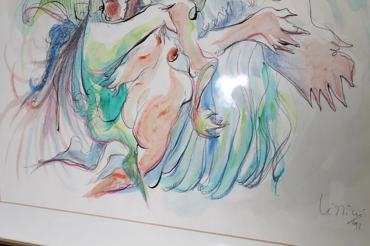 Giuseppe Lizzini, dipinto ad acquarello e china, 1992 10
