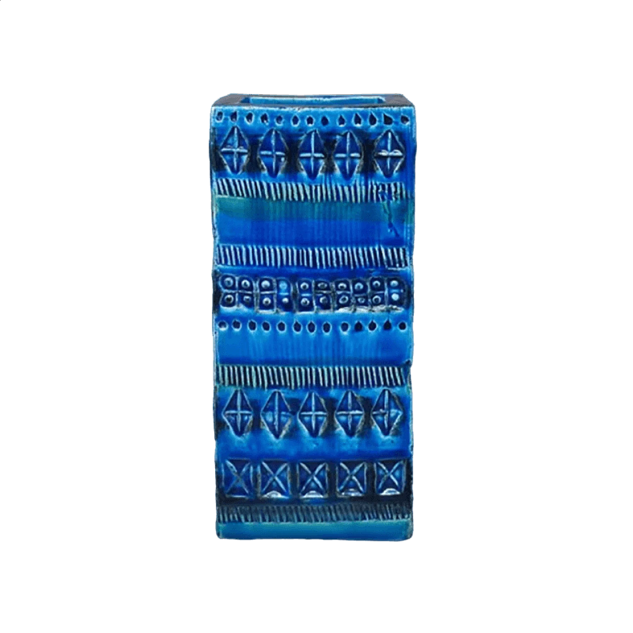 Vaso Rimini Blu in ceramica di Aldo Londi per Bitossi, anni '60 7