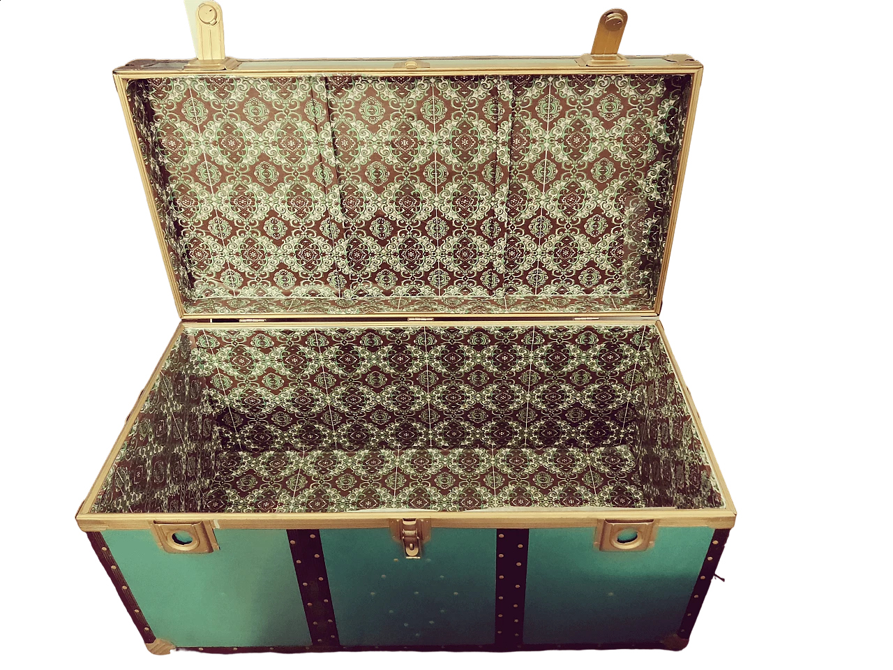 Baule in metallo a doppia chiusura, anni '70 23