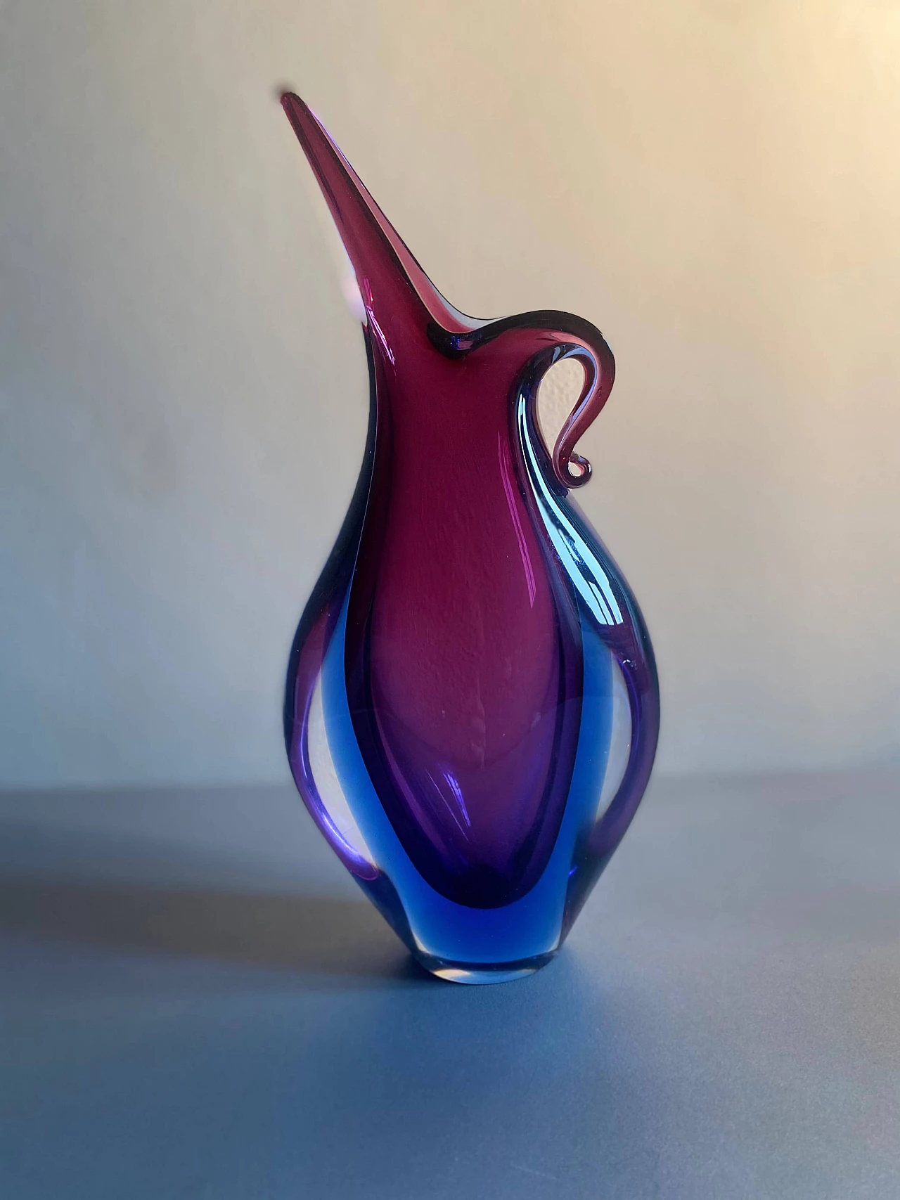 Murano glass vase by Flavio Poli for Seguso, 1950s 5