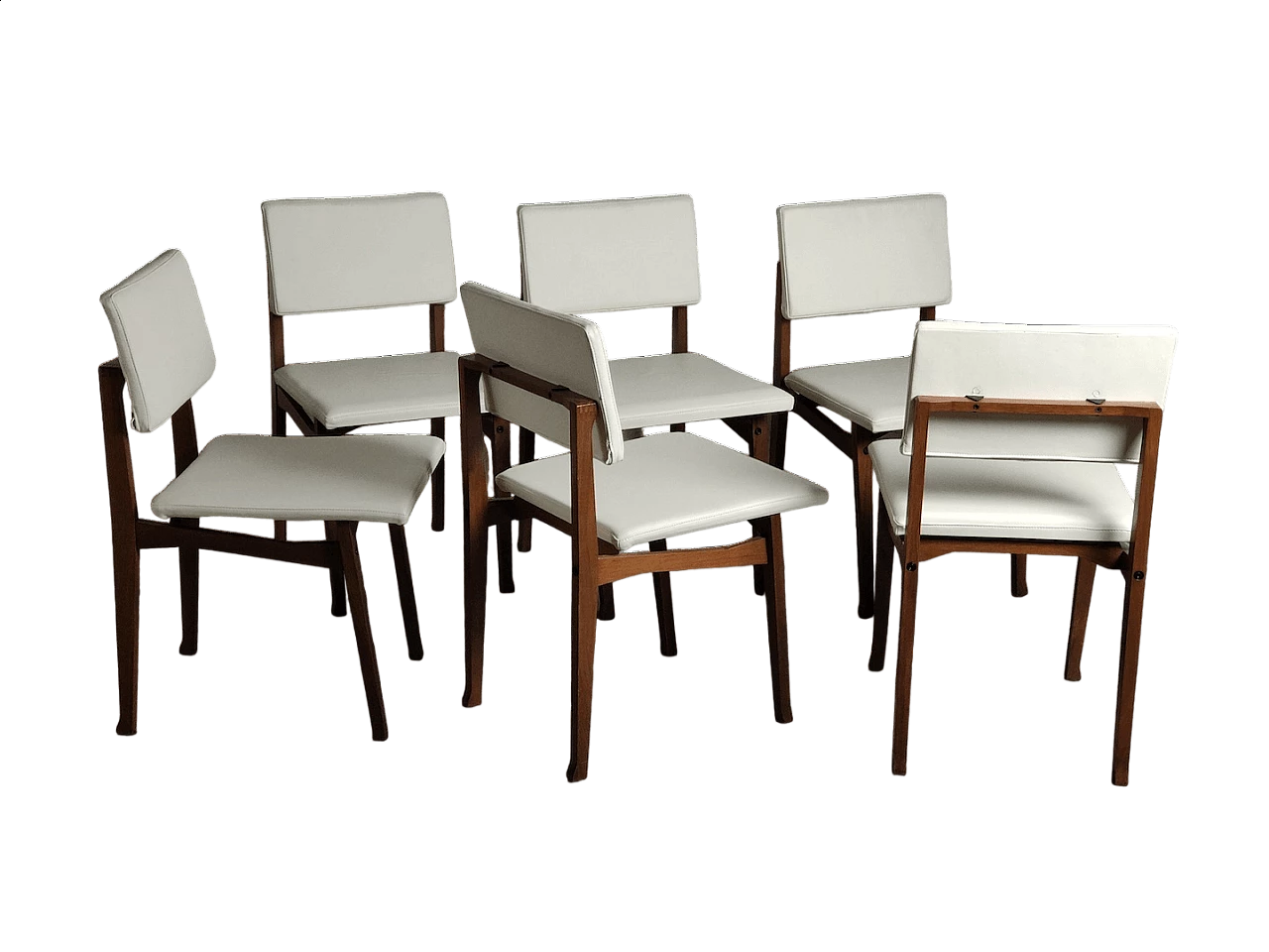 6 SD9 Luisella chairs by Franco Albini for Poggi, 1960s 12