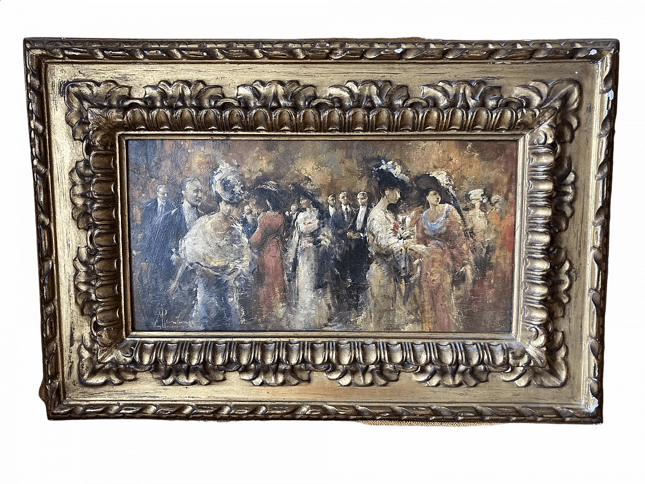 P. Mariani, dipinto a olio masonite, inizio '900 8