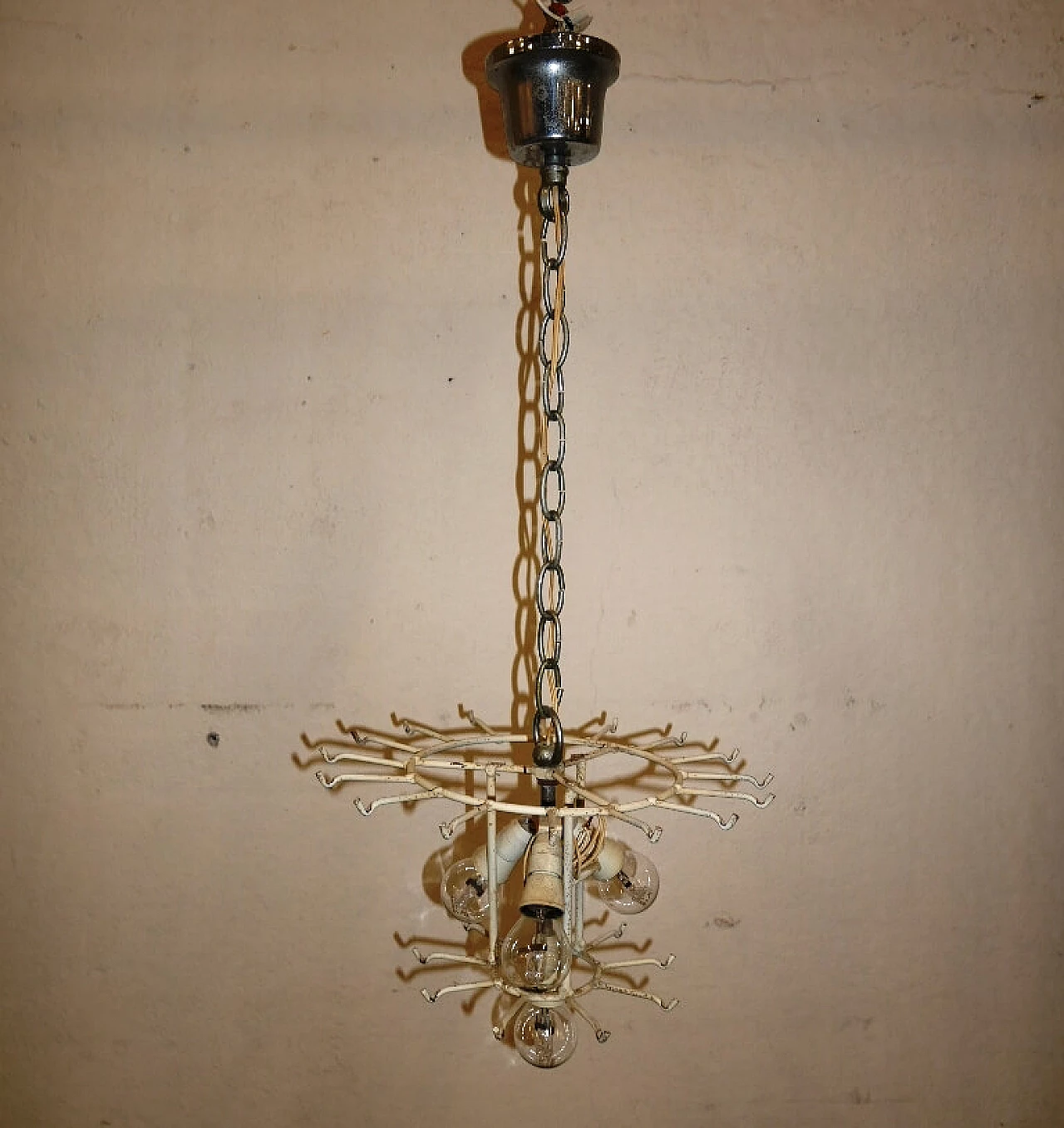 Glass chandelier in the style of Venini, 1960s 4