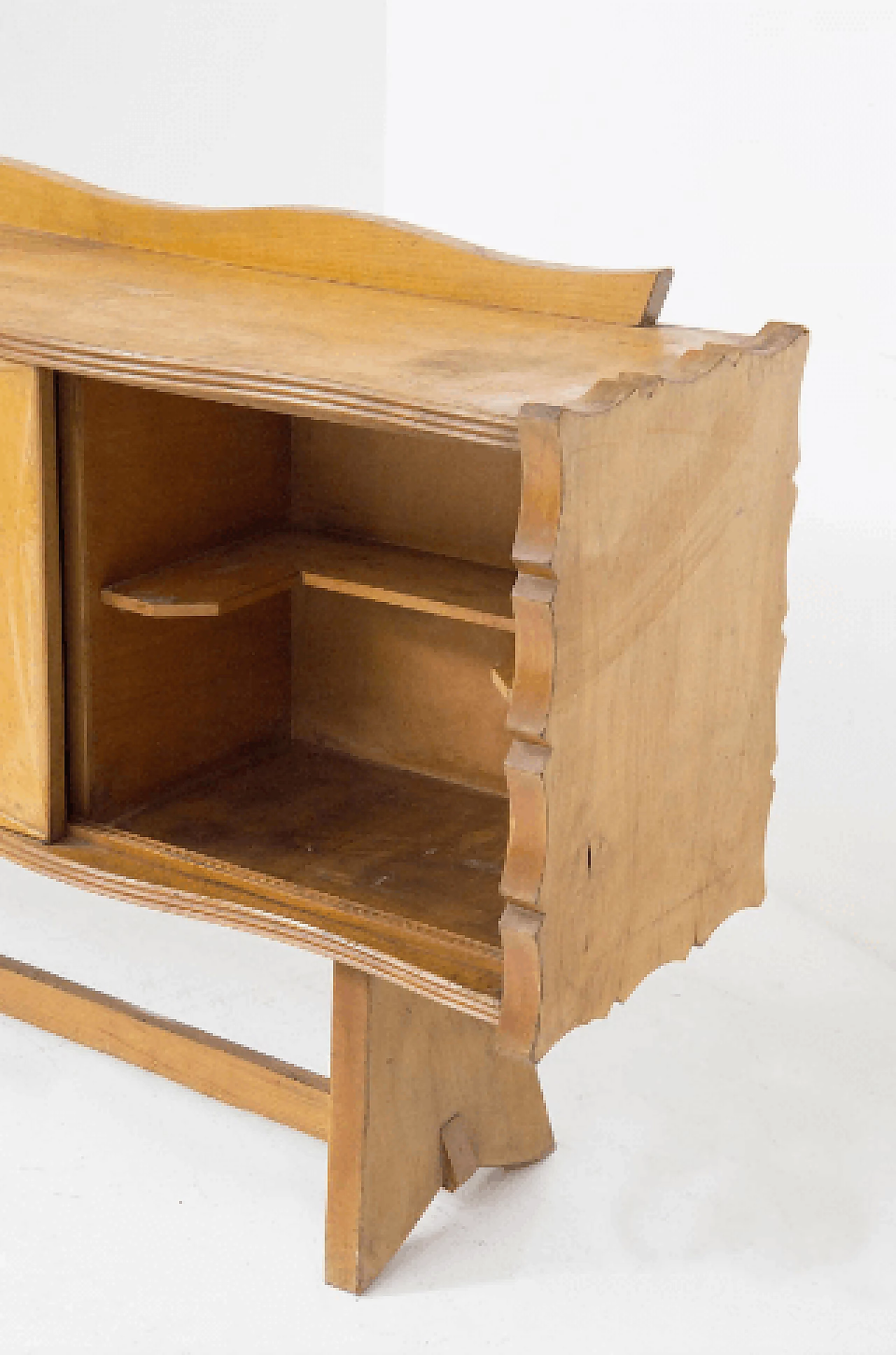 Credenza in legno e vetro di Paolo Buffa, anni '50 3