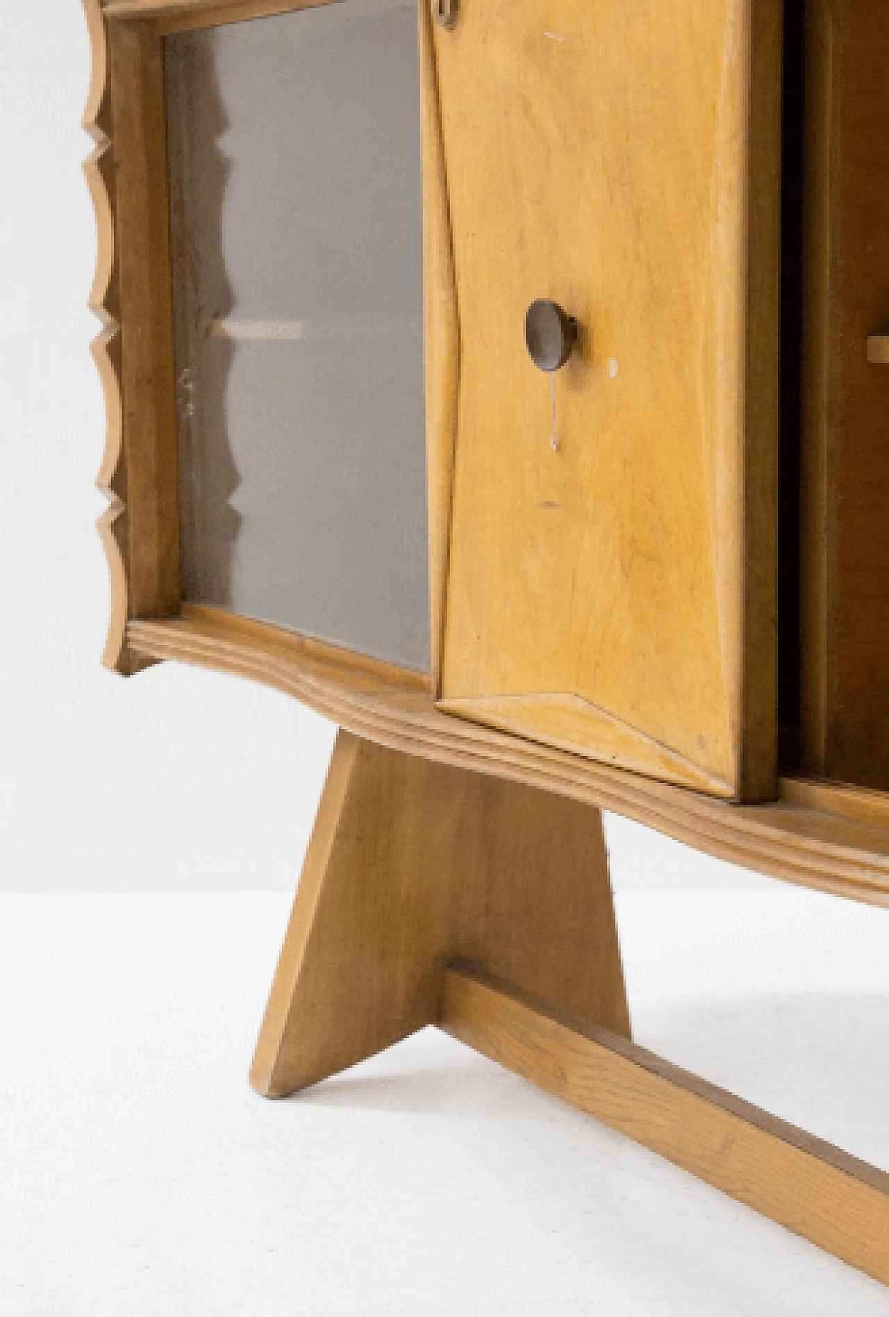 Wood and glass sideboard by Paolo Buffa, 1950s 9