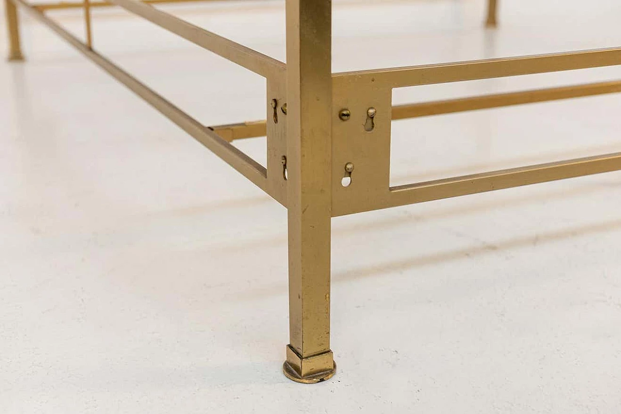 Brass double bed attributed to Paolo Buffa, 1960s 3